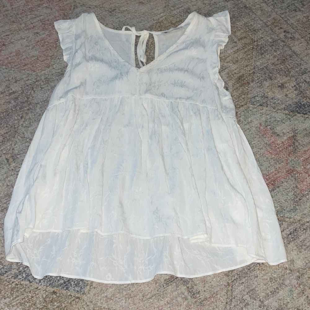 White ruffle Impeccable Pig tunic